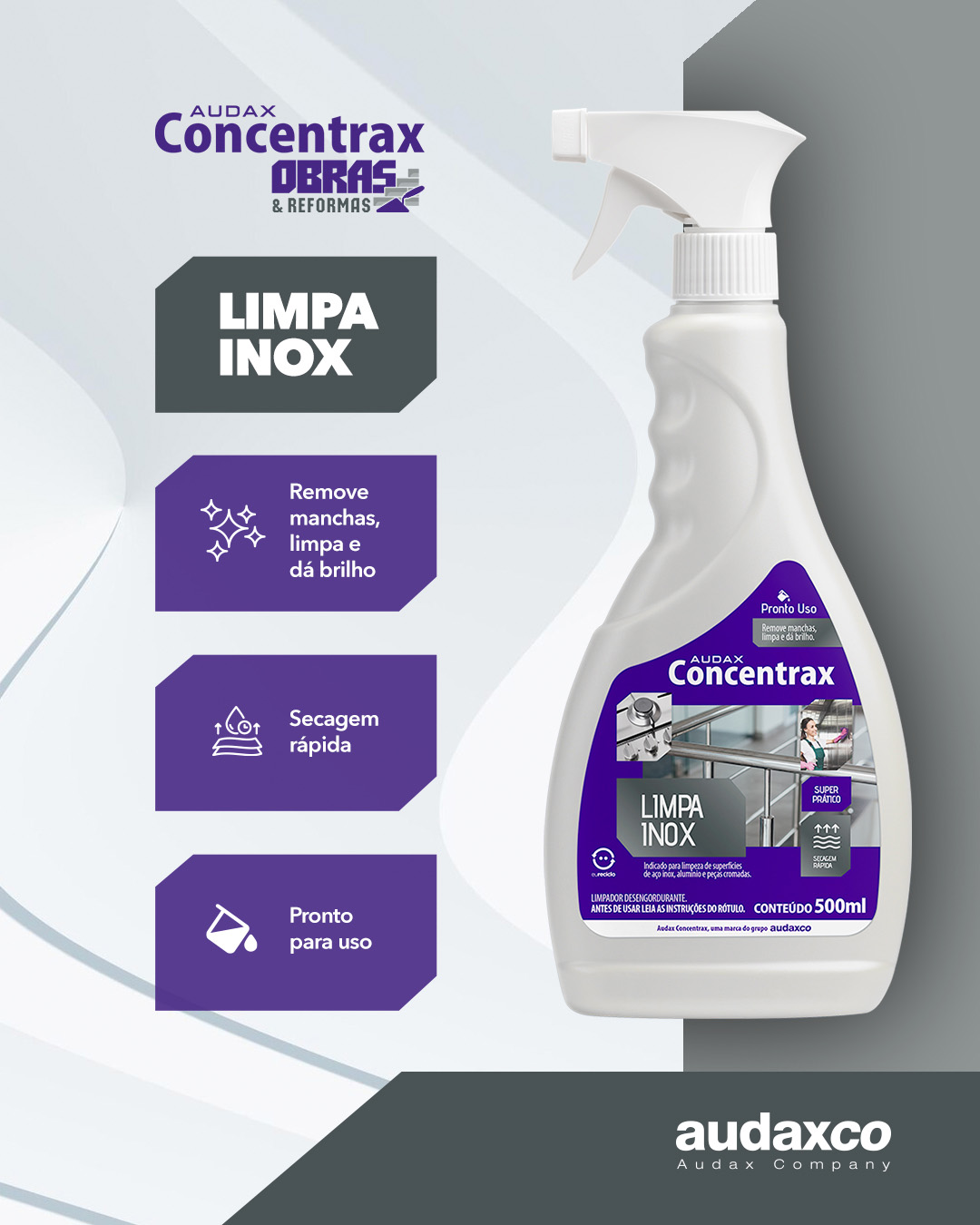concentrax limpa inox